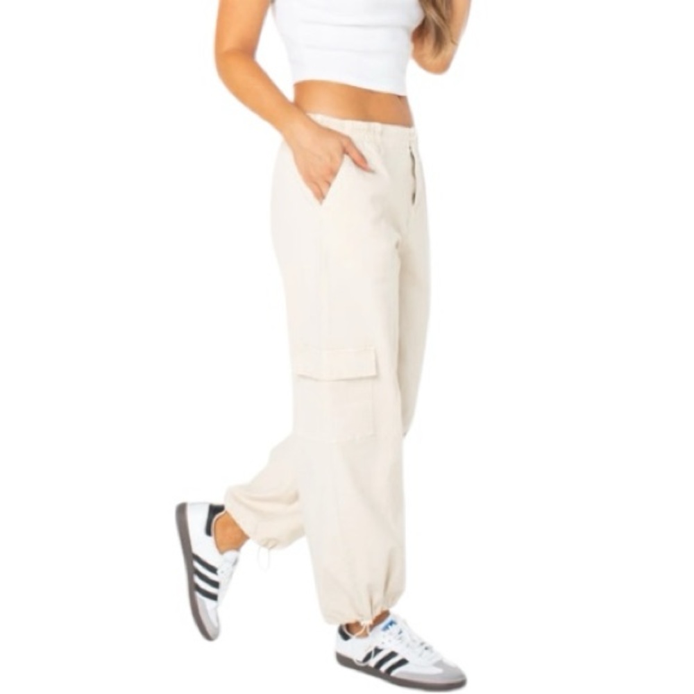 Celebrity Pink Parachute Pants XL | Y2K Utility Cargo Joggers | NWOT